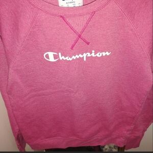 Champion Women's Fuchsia Crew Neck Sweater